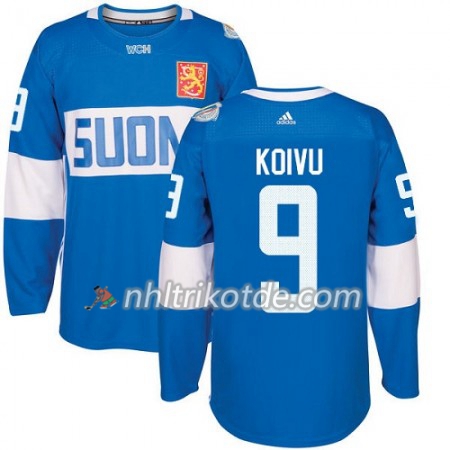 Finnland Trikot Mikko Koivu 9 2016 World Cup Blau Premier - Herren